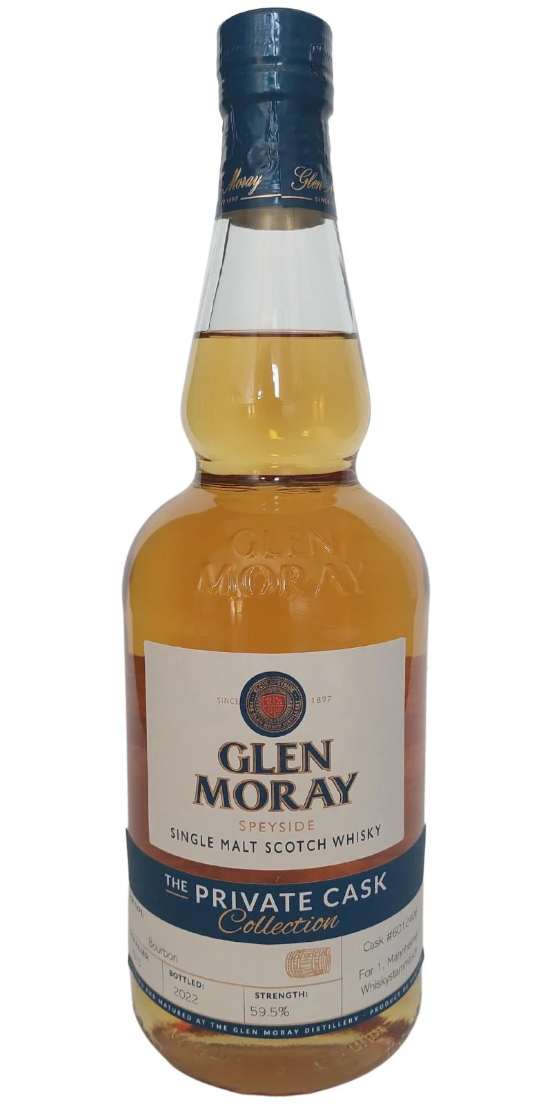 Glen Moray 2013 Hand Bottled 2022 Private Cask Collection Scotch Whisky | 700ML