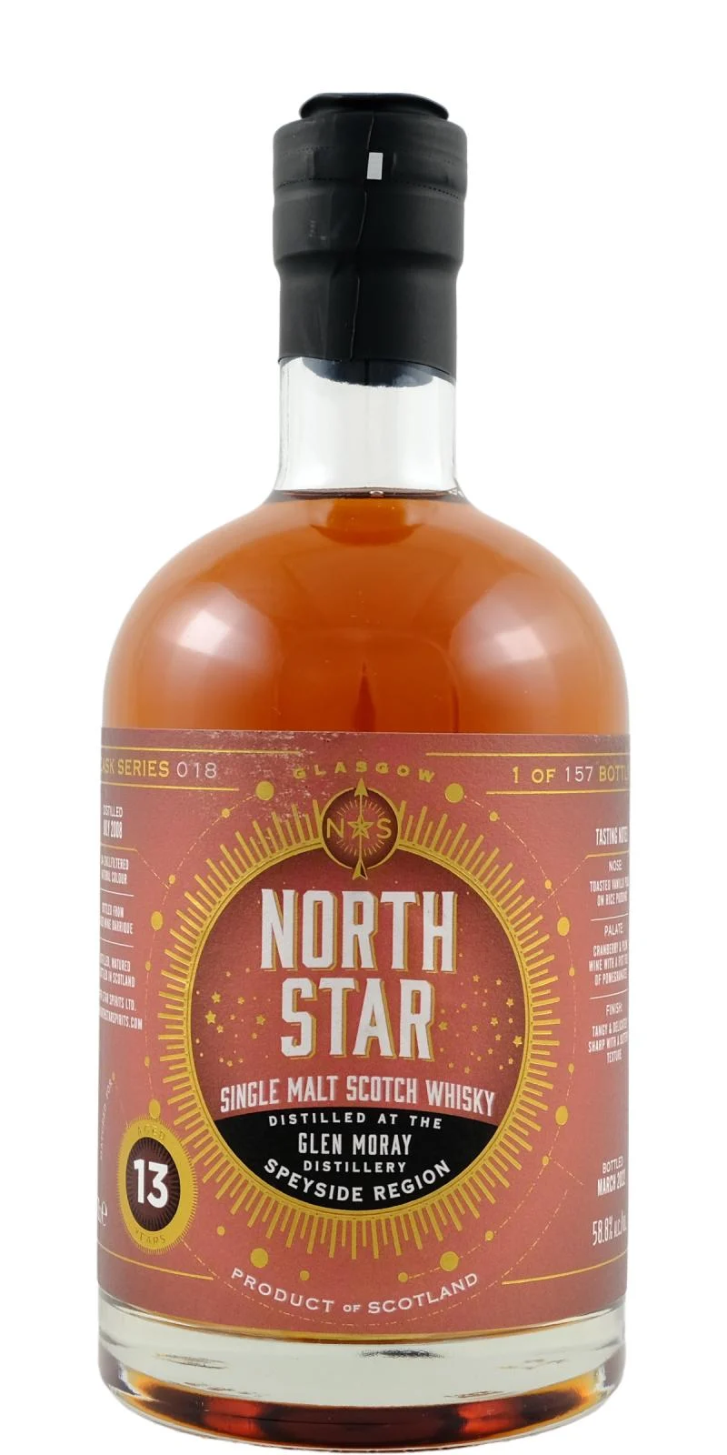 Glen Moray 2008 (North Star Spirits) Cask Series 018 Scotch Whisky | 700ML - Whiskey
