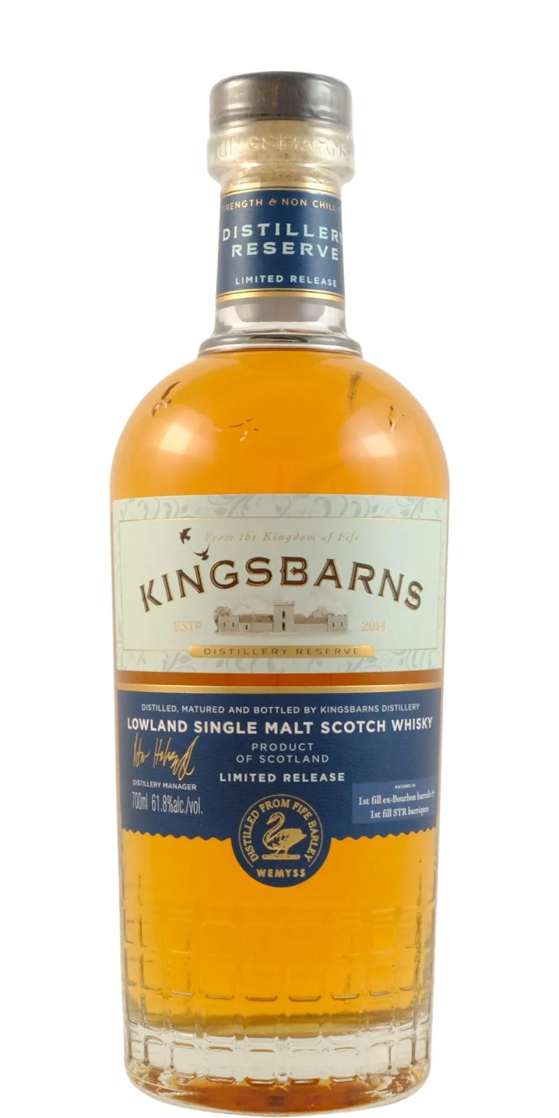 Kingsbarns Distillery Reserve 2021 Limited Release 2021 Release Single Malt Scotch Whisky | 700ML - Whiskey