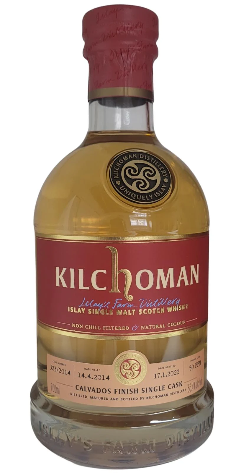 Kilchoman 2014 Single Cask Series 7 Year Old Scotch Whisky | 700ML - Whiskey