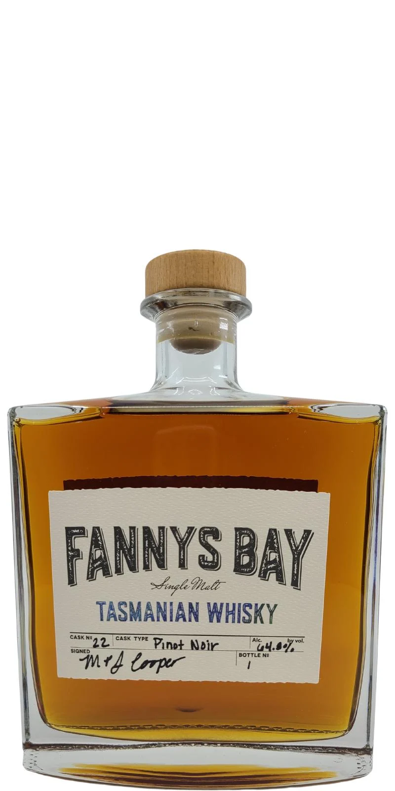 Fannys Bay Cask No. 22 Tasmanian Whisky - Whiskey