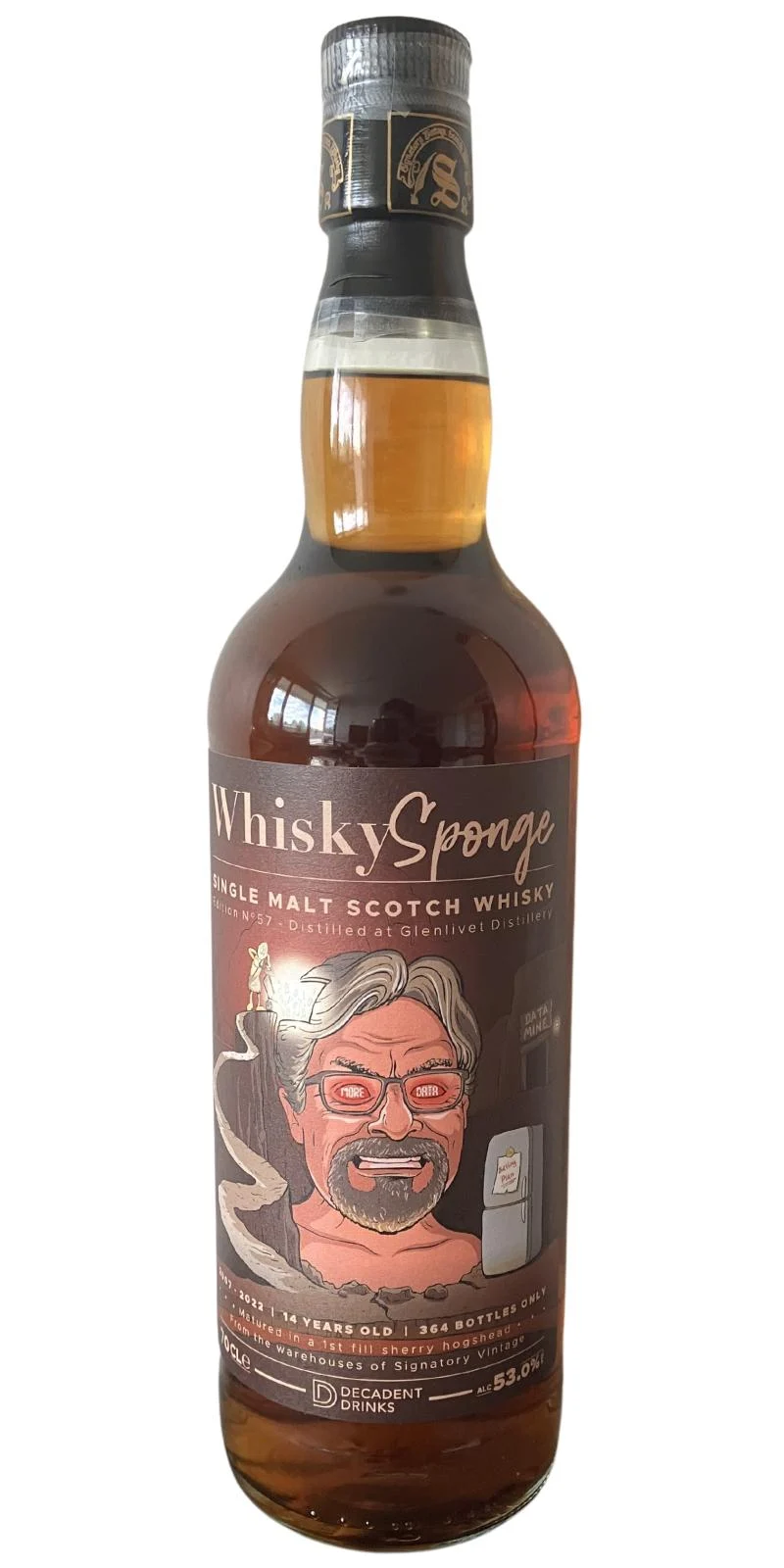 Glenlivet 2007 (WhiskySponge) 14 Year Old Edition No. 57 Scotch Whisky | 700ML - Whiskey