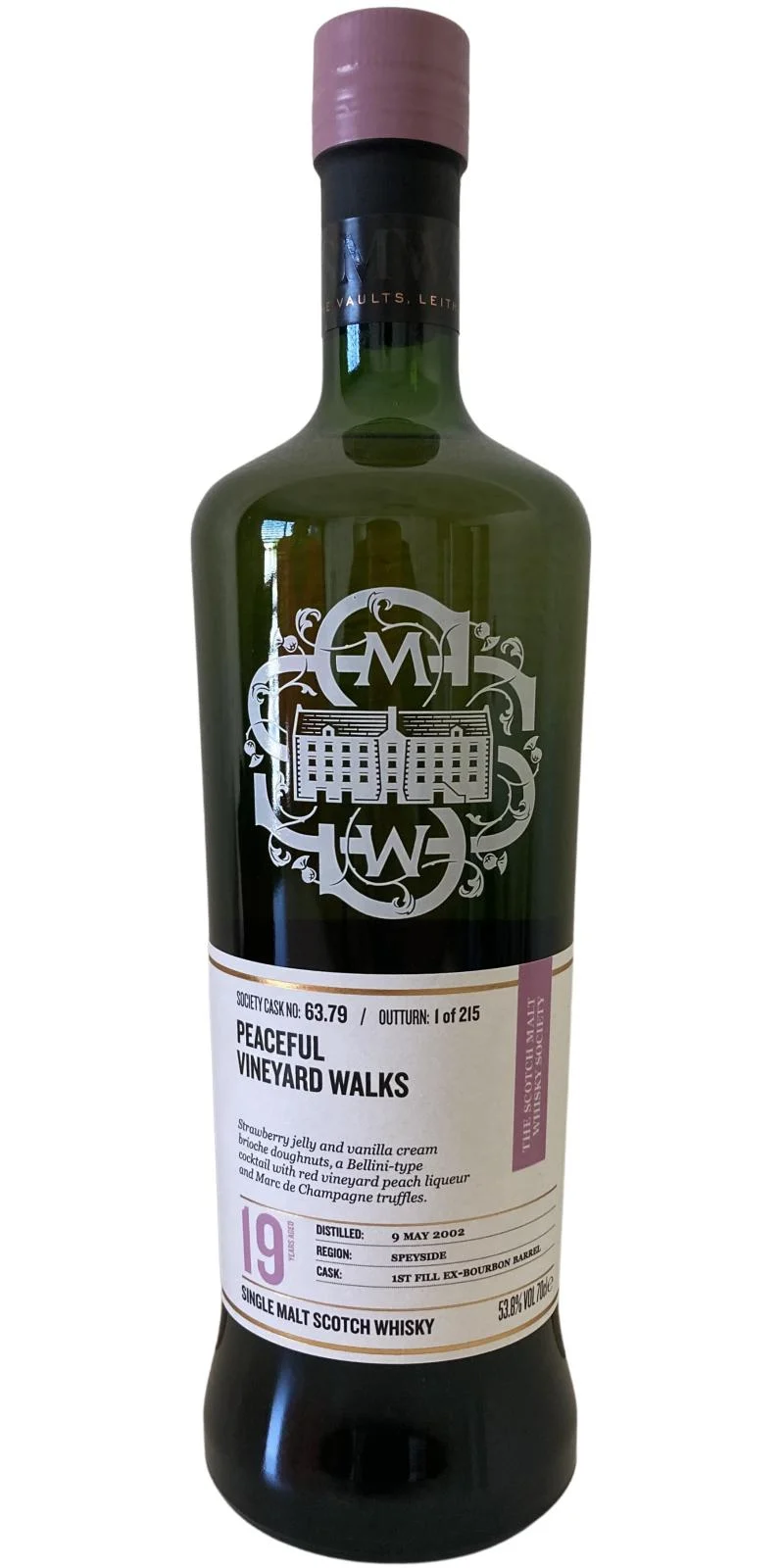 Glentauchers 2002 SMWS 63.79 Peaceful vineyard walks 19 Year Old 2021 Release (Cask #63.79) Single Malt Scotch Whisky | 700ML - Whiskey