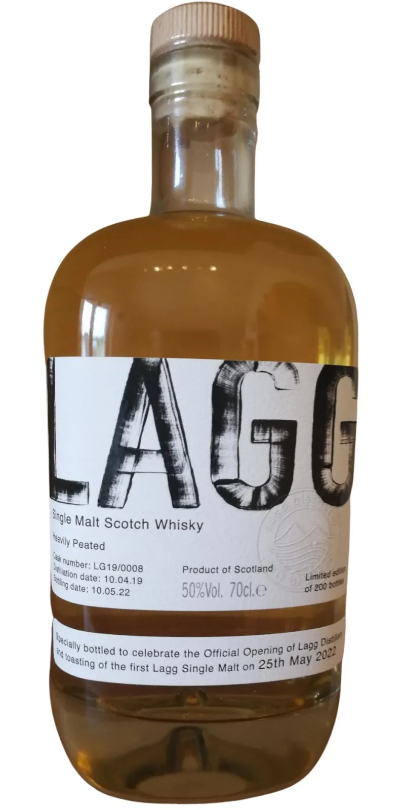 Lagg 2019 Heavily Peated 3 Year Old Single Malt Scotch Whisky | 700ML - Whiskey