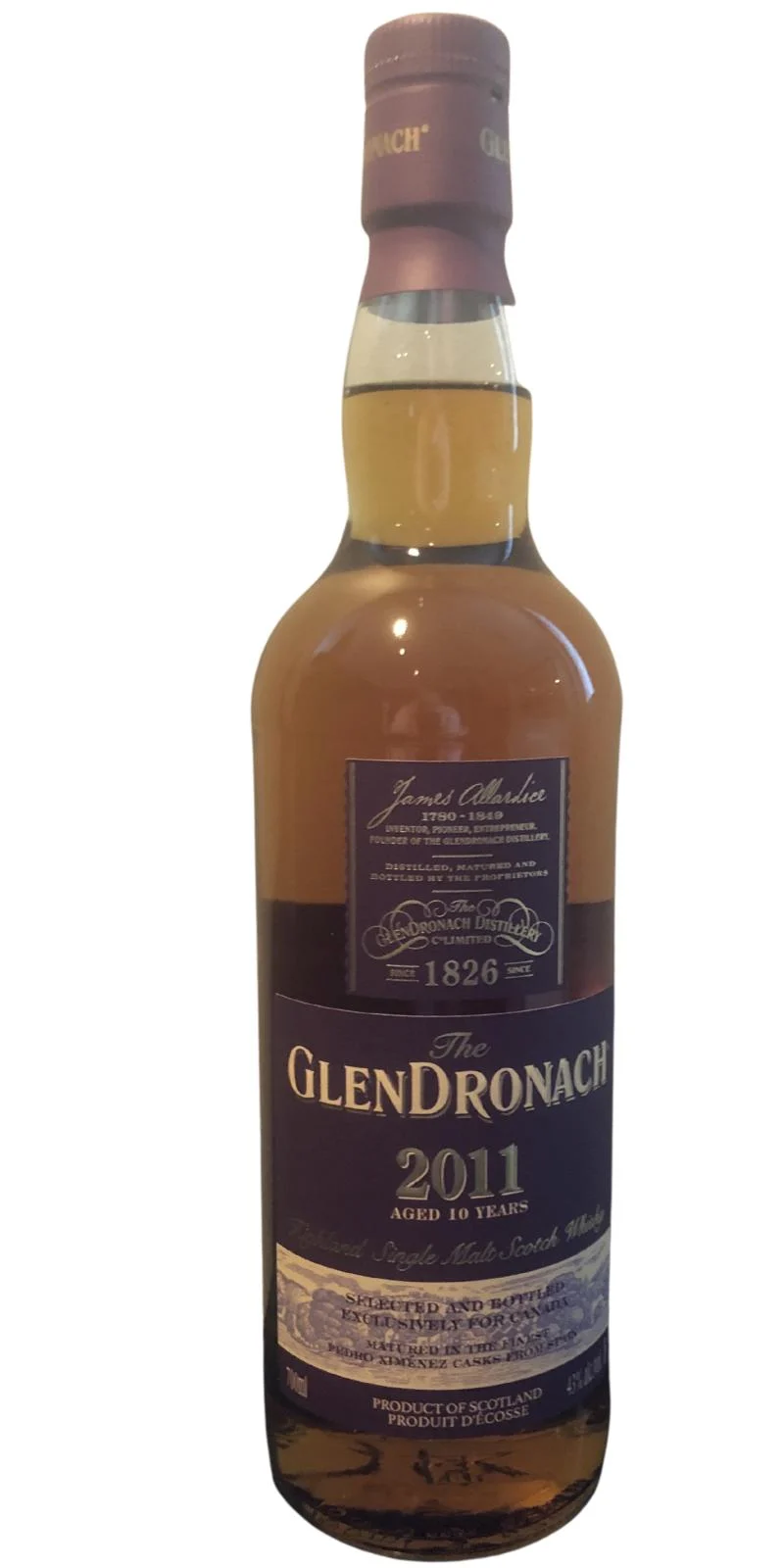 Glendronach 2011 Vintage 10 Year Old Scotch Whisky | 700ML - Whiskey