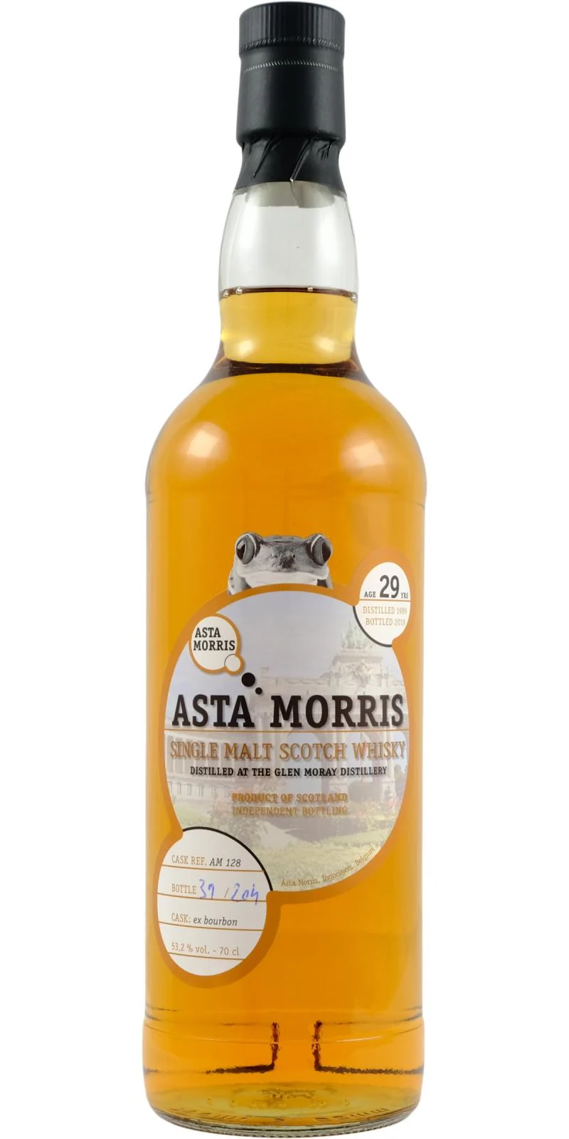 Glen Moray 1989 (Asta Morris) 29 años Lanzamiento en 2019 (Barrica #AM 128) Whisky escocés de malta única | 700ML
