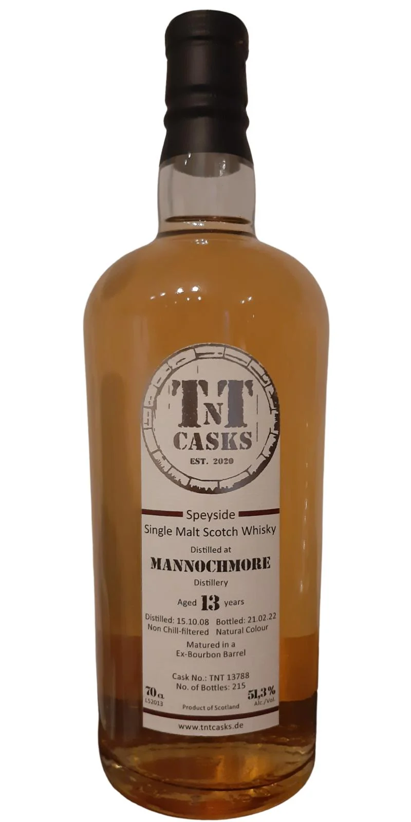 Mannochmore 2008 (TnT-Casks) 13 Year Old Scotch Whisky | 700ML