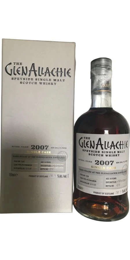 Glenallachie 2007 Single Cask Hand Filled 14 Year Old Scotch Whisky | 700ML - Whiskey