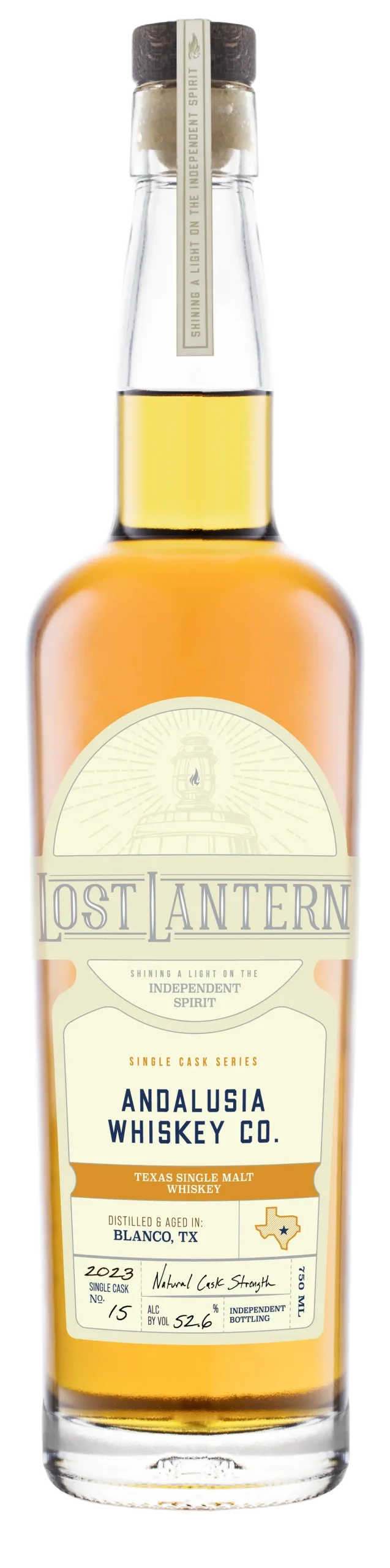 Lost Lantern Andalusia Whiskey Co. Triple Distilled Texas Single Malt