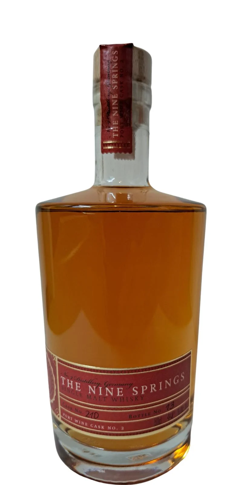 The Nine Springs 2014 Single Cask Selection Whisky de malta simple de 8 años | 500ML