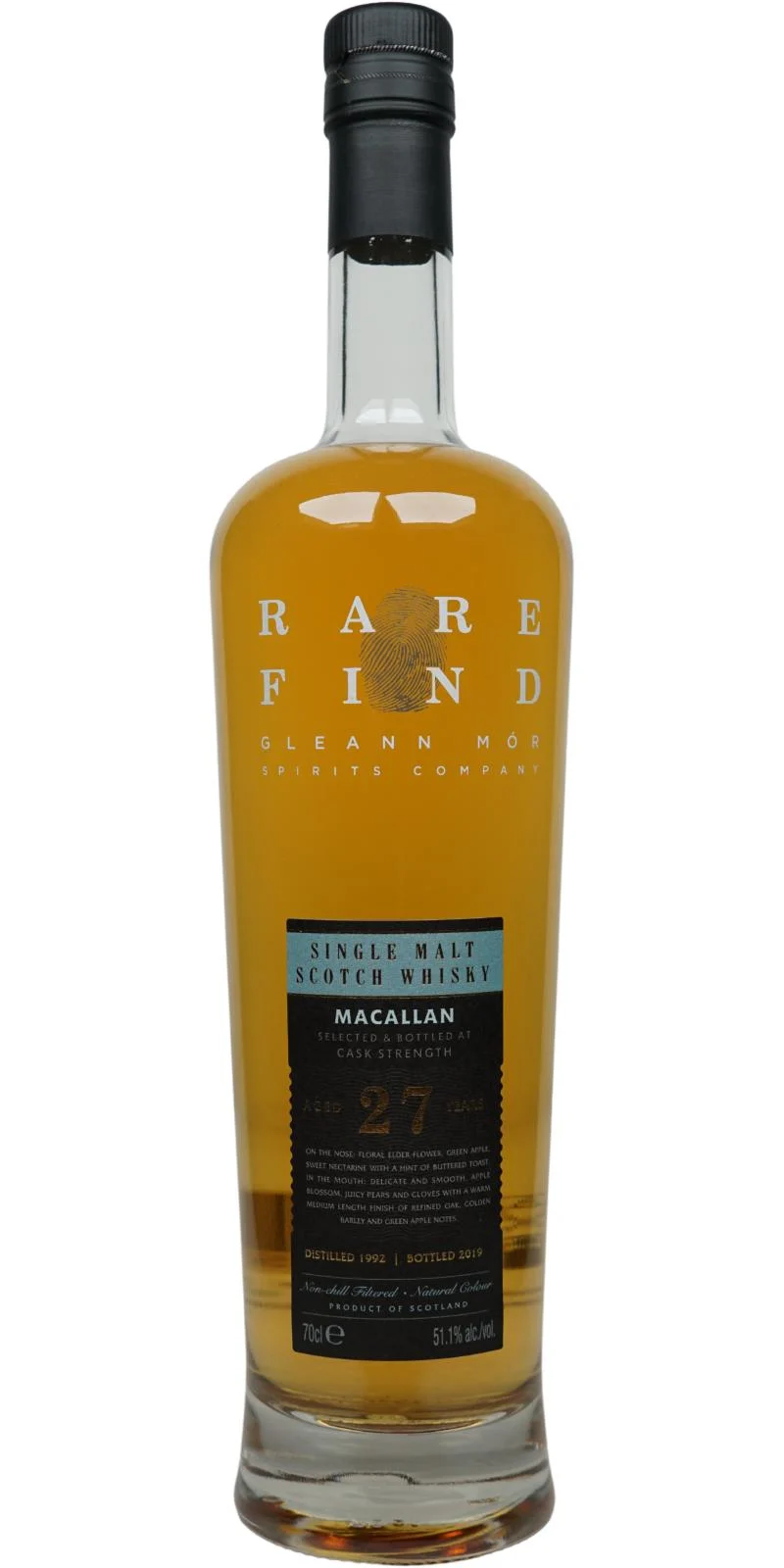 Macallan 1992 (Gleann Mór) A Rare Find 27 Year Old 2019 Release Single Malt Scotch Whisky | 700ML - Whiskey