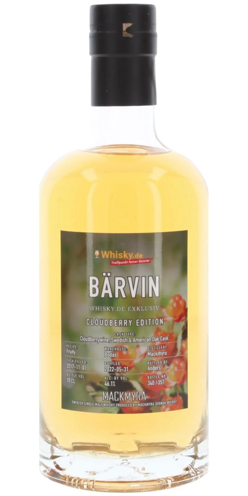 Mackmyra Bärvin Single Malt Whisky | 700ML - Whiskey