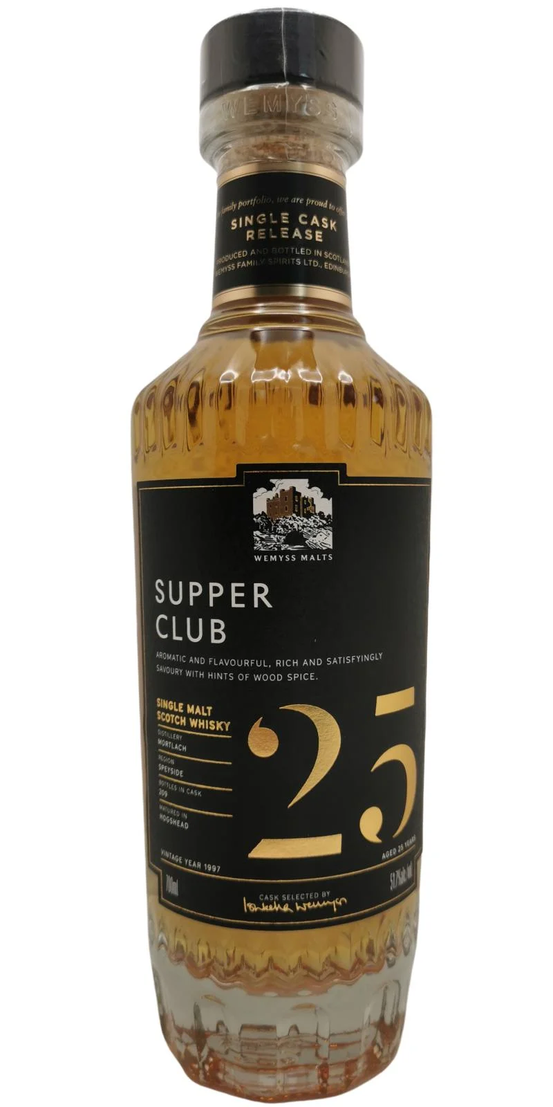 Mortlach 1997 (Wemyss Malts) 25 Year Old Supper Club Scotch Whisky | 700ML - Whiskey