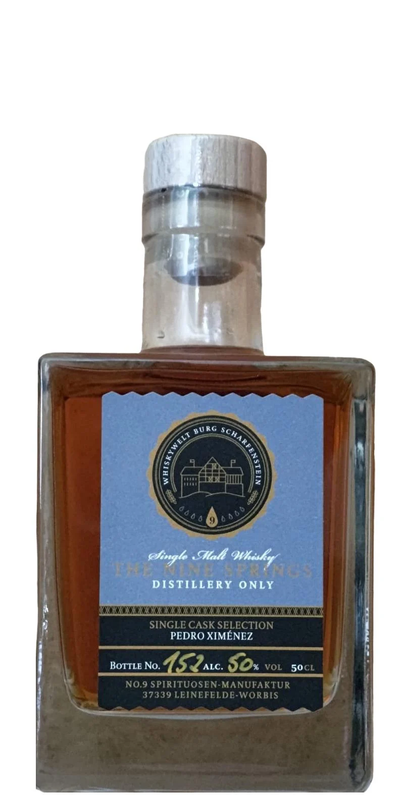 The Nine Springs Single Cask Selection Handbottled at the Distillery Single Malt Whisky | 500ML - Whiskey