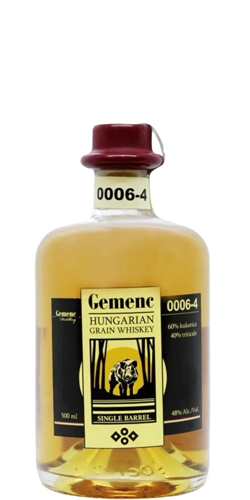 Gemenc 0006-4 Single Barrel 2021 Release Cask #64 Blended Grain Whisky | 500ML