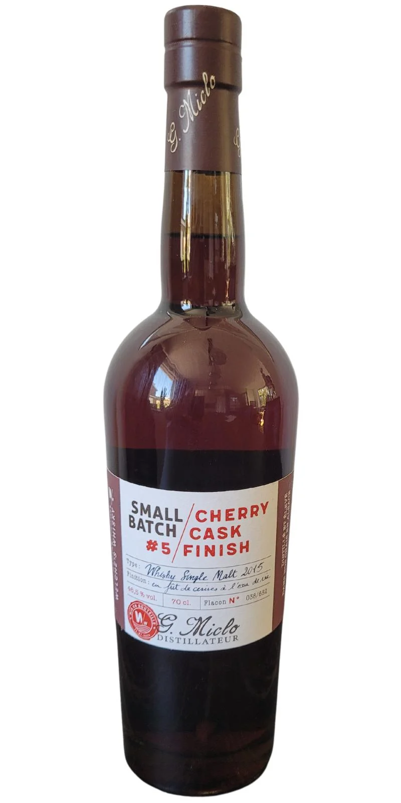 Welche's Whisky 2015 Small Batch - Cherry Cask Finish Single Malt Whisky | 700ML
