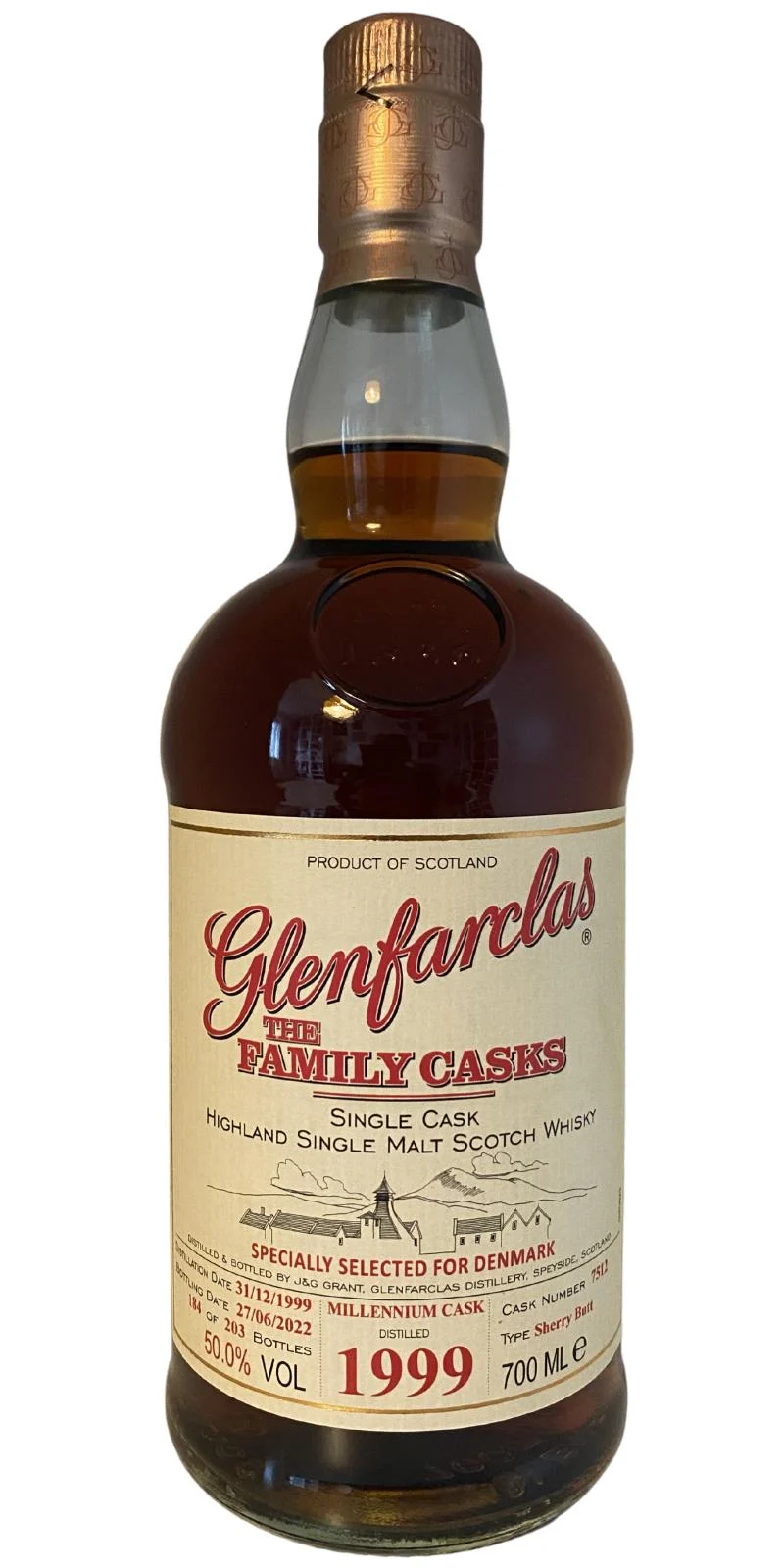 Glenfarclas 1999 The Family Casks - Millennium Cask Highland Single Malt Scotch Whisky | 700ML