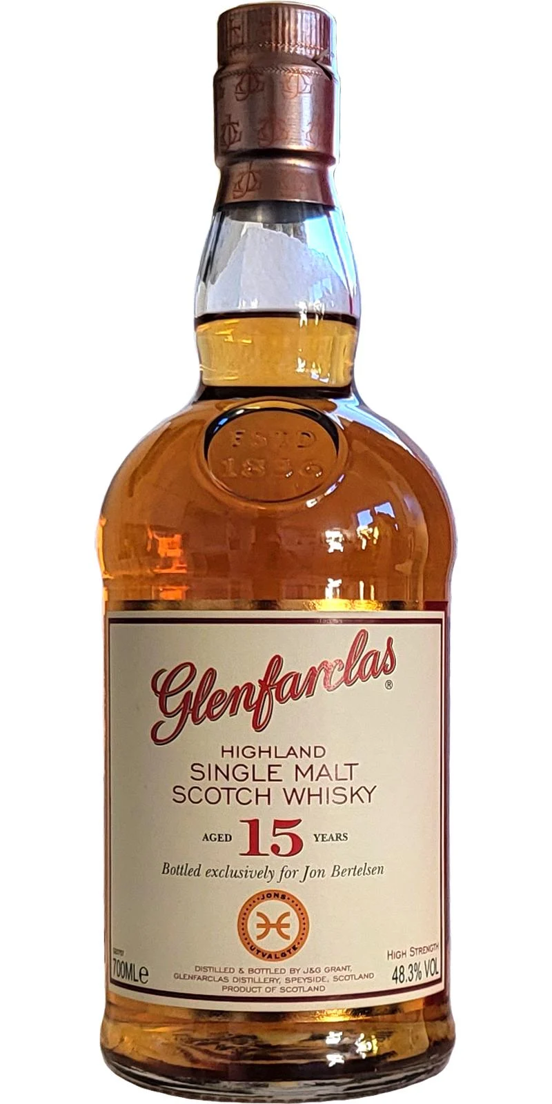 Glenfarclas 15-Year-Old Jons Utvalgte Single Malt Scotch Whisky | 700ML