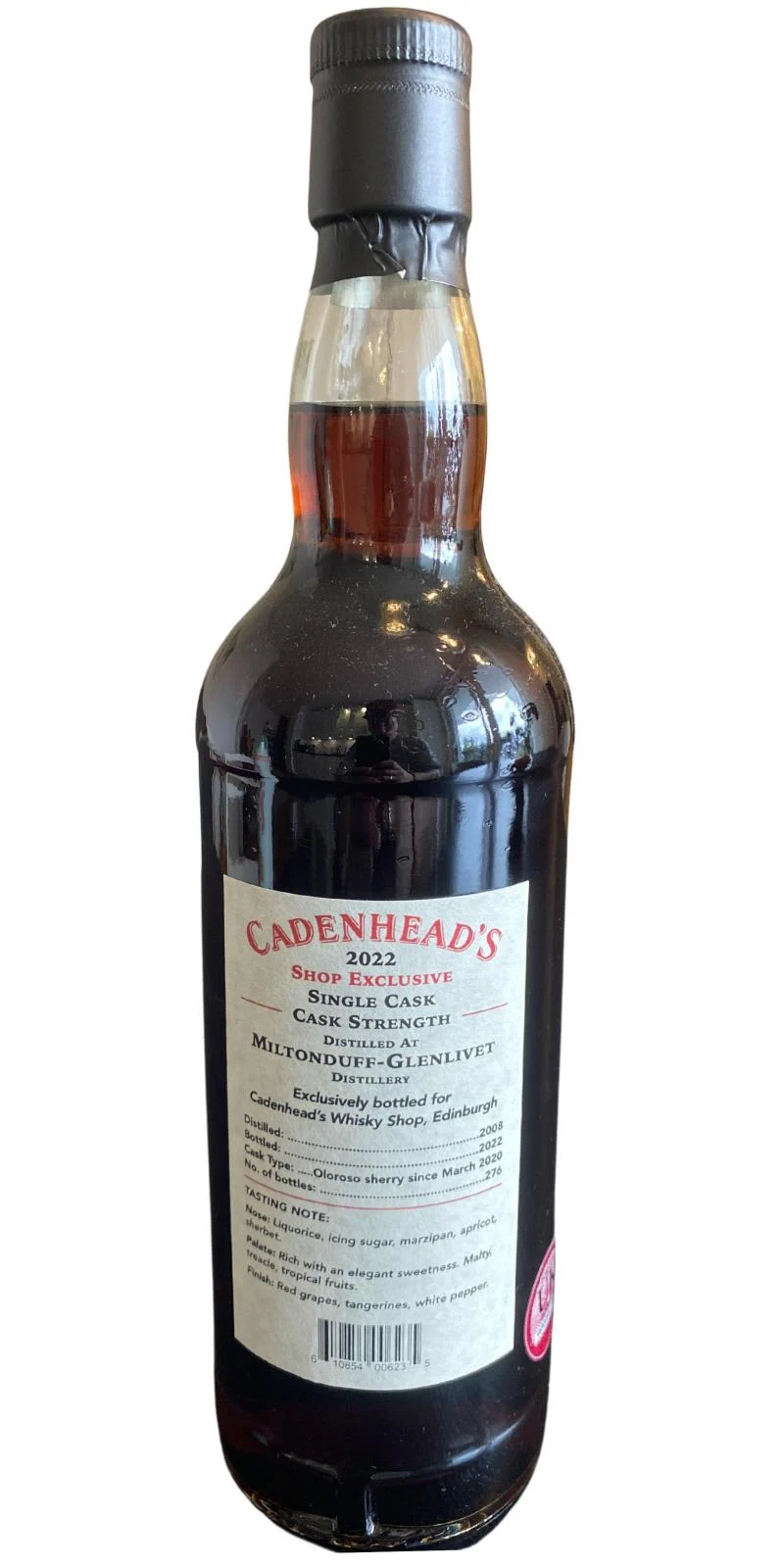 Miltonduff 2008 Cadenhead's Shop exclusivo whisky escocés de malta única de 14 años | 700ML - Whiskey