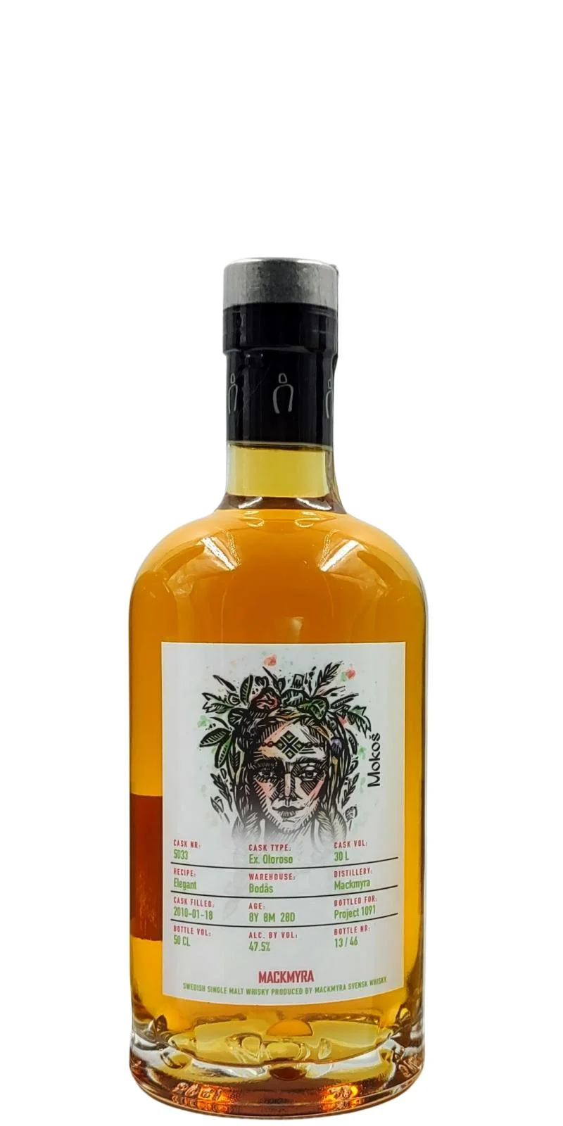 Mackmyra 2010 Mokoš (8 Year Old) Single Malt Whisky | 500ML - Whiskey