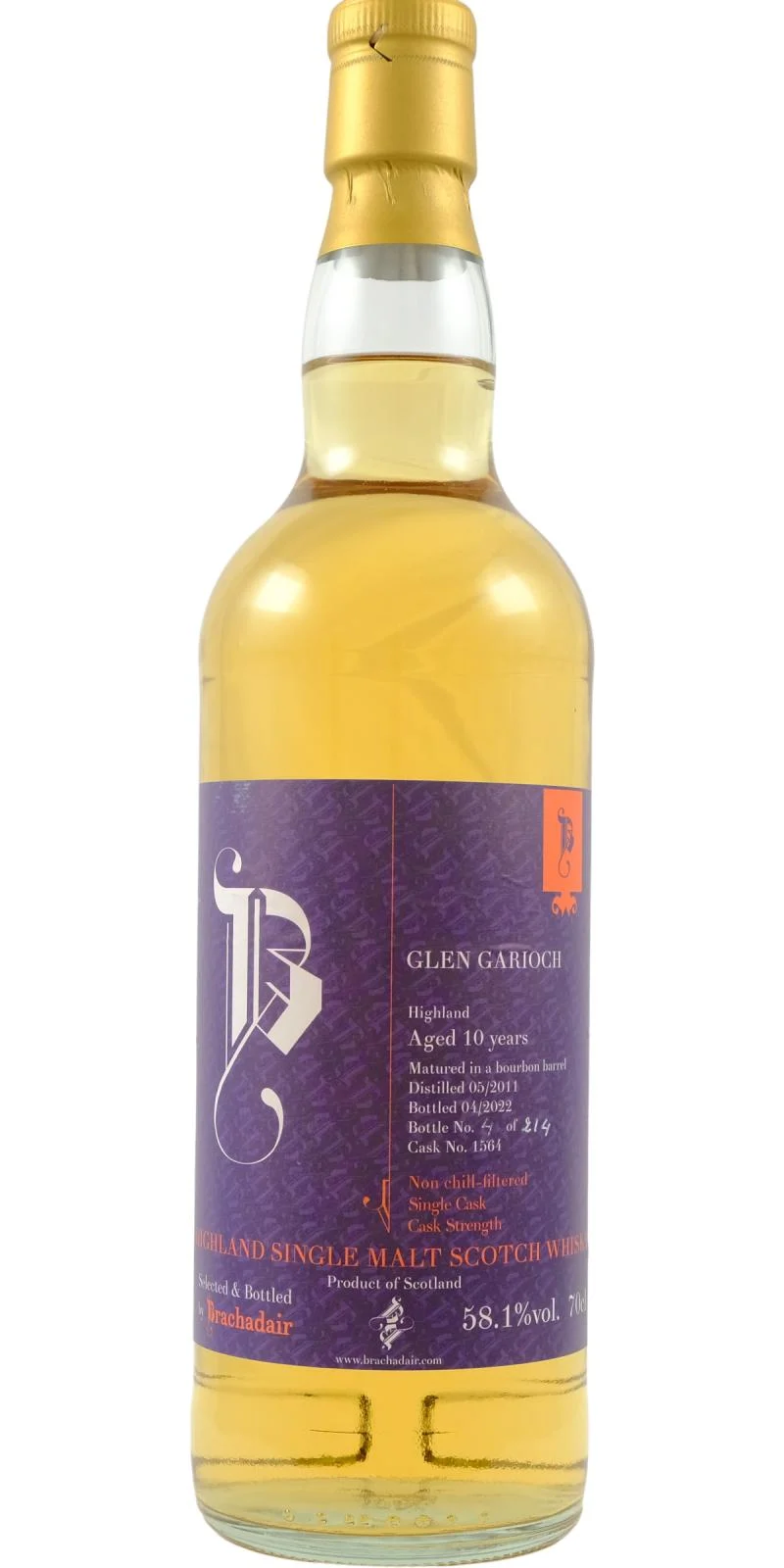 Glen Garioch 2011 Brd (10 Year Old) Highland Single Malt Scotch Whisky | 700ML - Whiskey