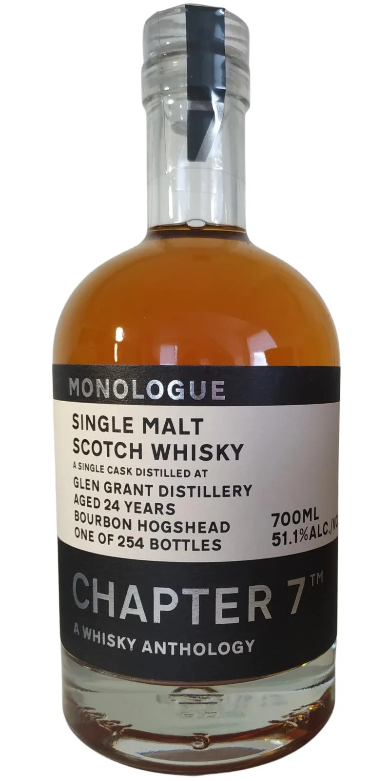 Glen Grant 1998 Chapter 7 Monologue 24 Year Old Scotch Whisky | 700ML - Whiskey