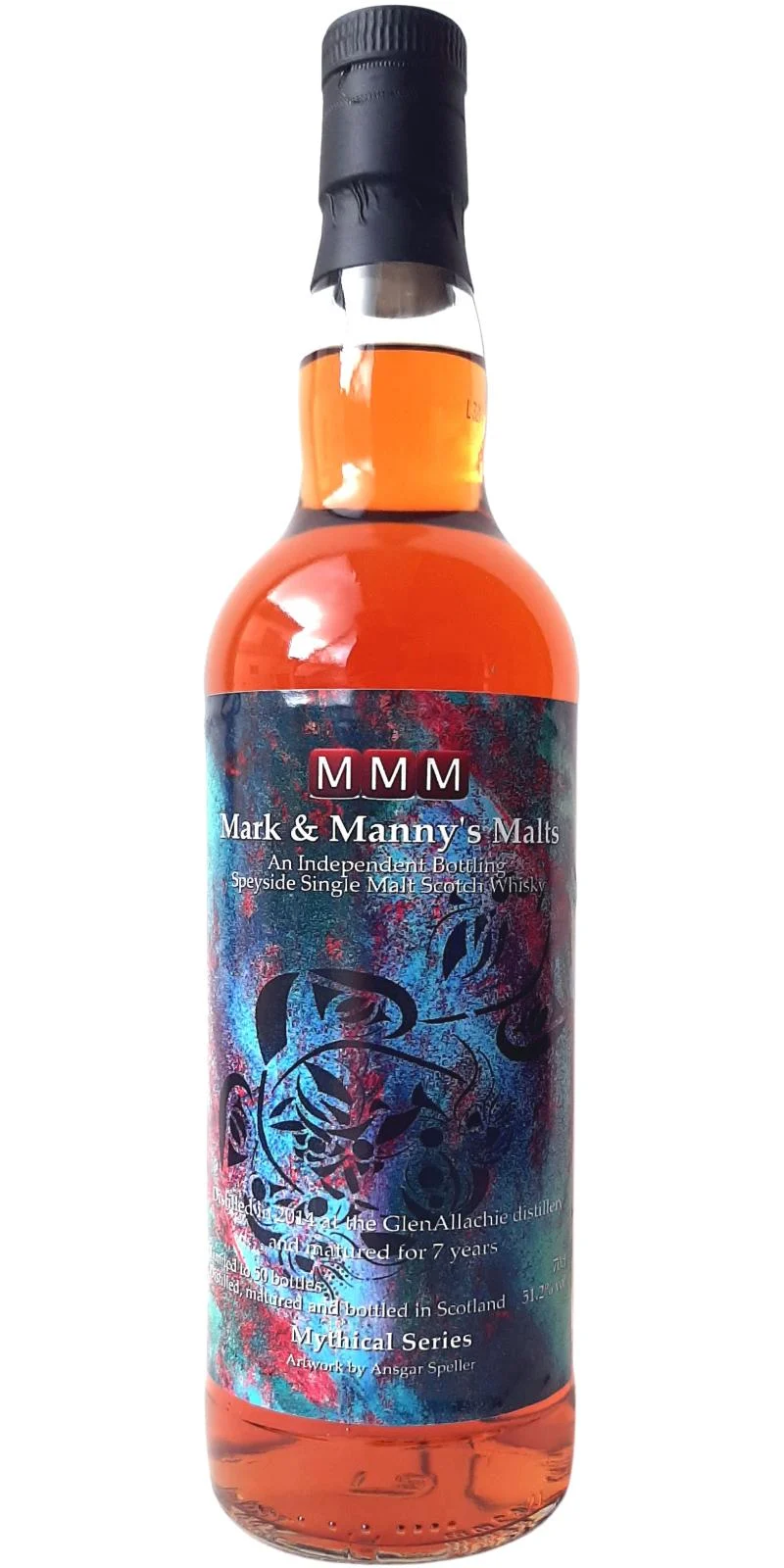 Glenallachie 2014 (Mark & Manny's Malts) Mythical Series (7 Year Old) Speyside Single Malt Scotch Whisky | 700ML - Whiskey