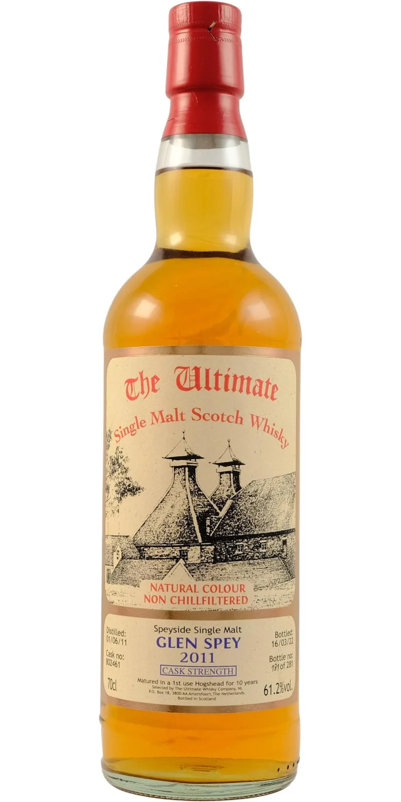 Glen Spey 2011 (van Wees) The Ultimate - Cask Strength (10 Year Old) Single Malt Scotch Whisky | 700ML
