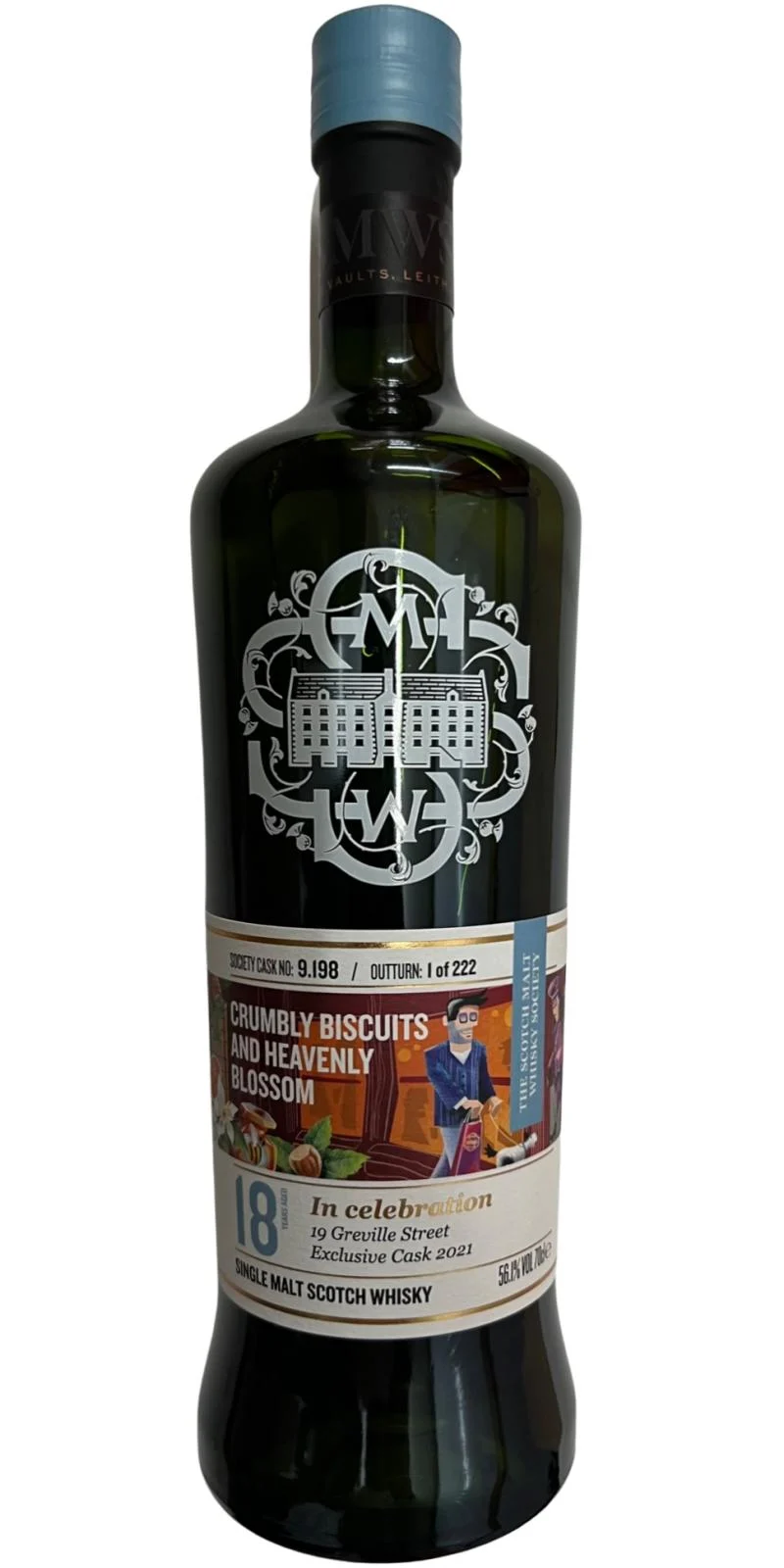 Glen Grant 18-year-old SMWS 9.198 Crumbly Biscuits and Heavenly Blossom 18 Year Old 2021 Release (Cask #9.198) Single Malt Scotch Whisky | 700ML