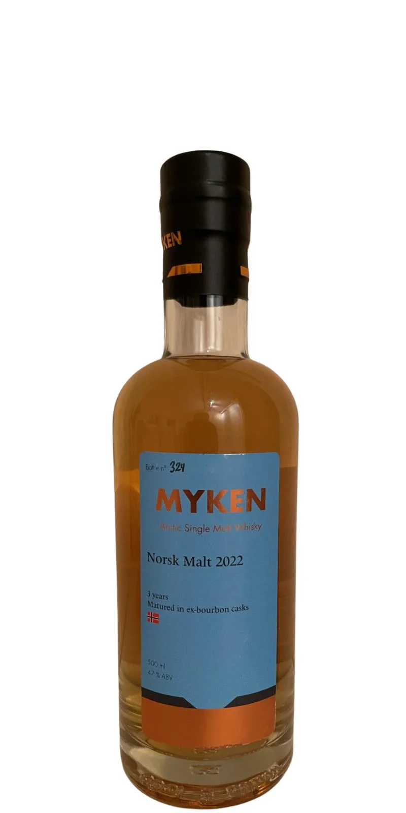 Myken Norsk Malt 2022 Arctic (3 Year Old) Single Malt Whisky | 500ML - Whiskey