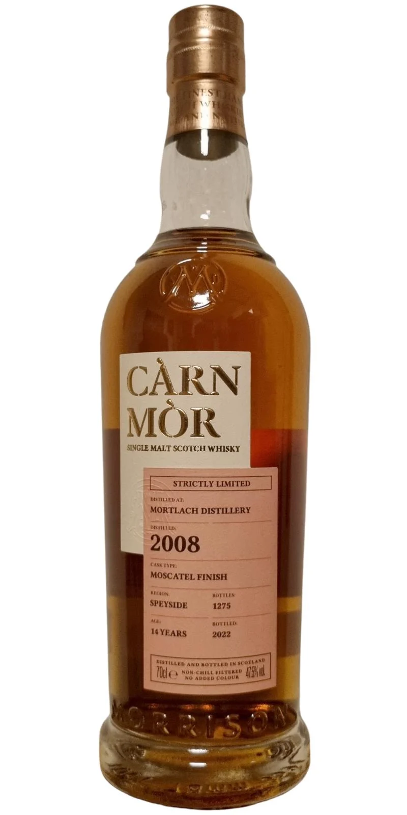 Mortlach 2008 (Morrison Scotch Whisky Distillers) Càrn Mòr - Strictly Limited (14 Year Old) Single Malt Whisky | 700ML