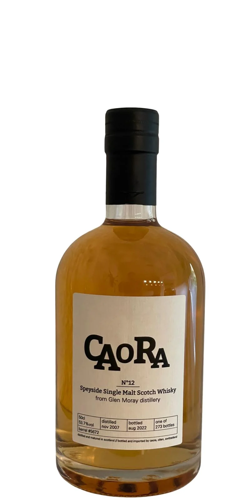 Glen Moray 2007 Cao Speyside Single Malt Scotch Whisky | 500ML