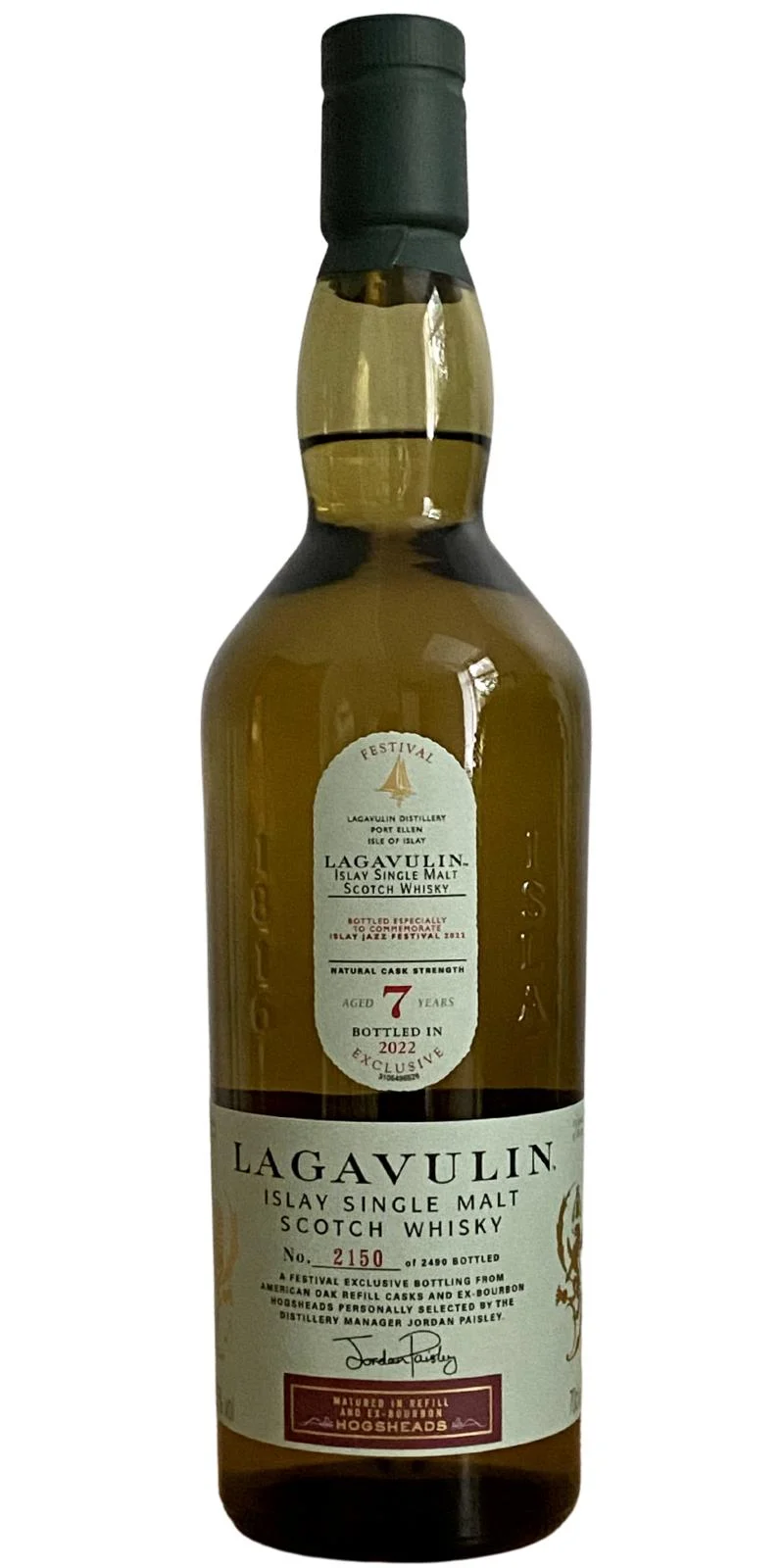 Lagavulin 07 años Islay Jazz Festival 2022 Whisky escocés de pura malta | 700ML