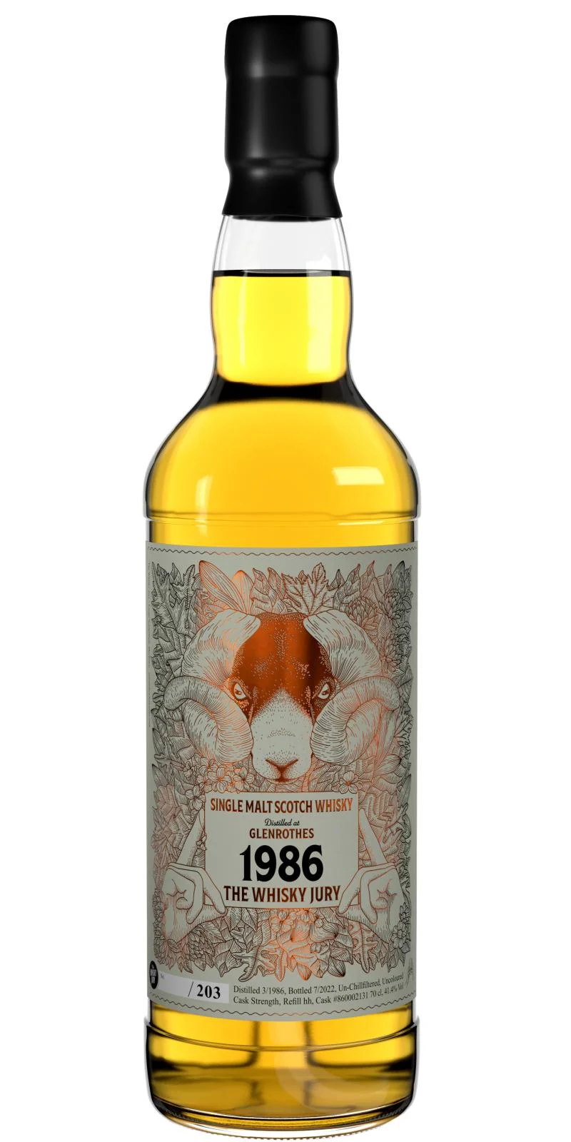 Glenrothes 1986 The Whisky Jury 36 Year Old Single Malt Scotch Whisky | 700ML - Whiskey