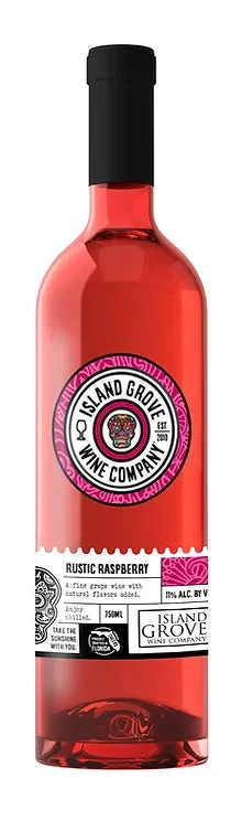 Compañía vinícola Island Grove | Zinfandel rústico de frambuesa - NV