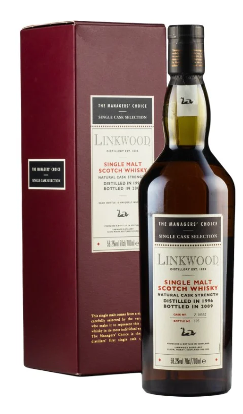 Linkwood 12 Year Old Manager's Choice 1996 Single Malt Scotch Whisky | 700ML - Whiskey