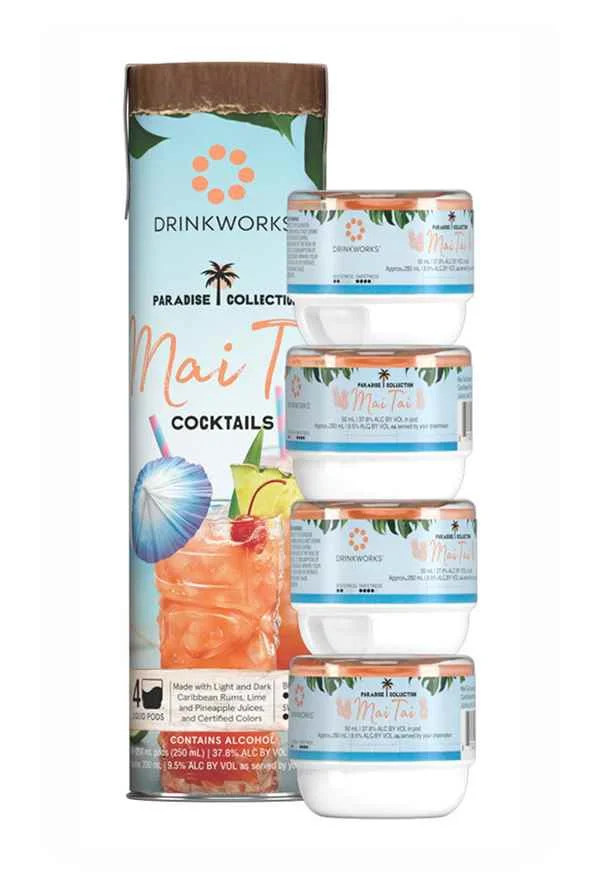 Drinkworks Mai Tai Tube (4x Pods) | 4x50ML - Spirit