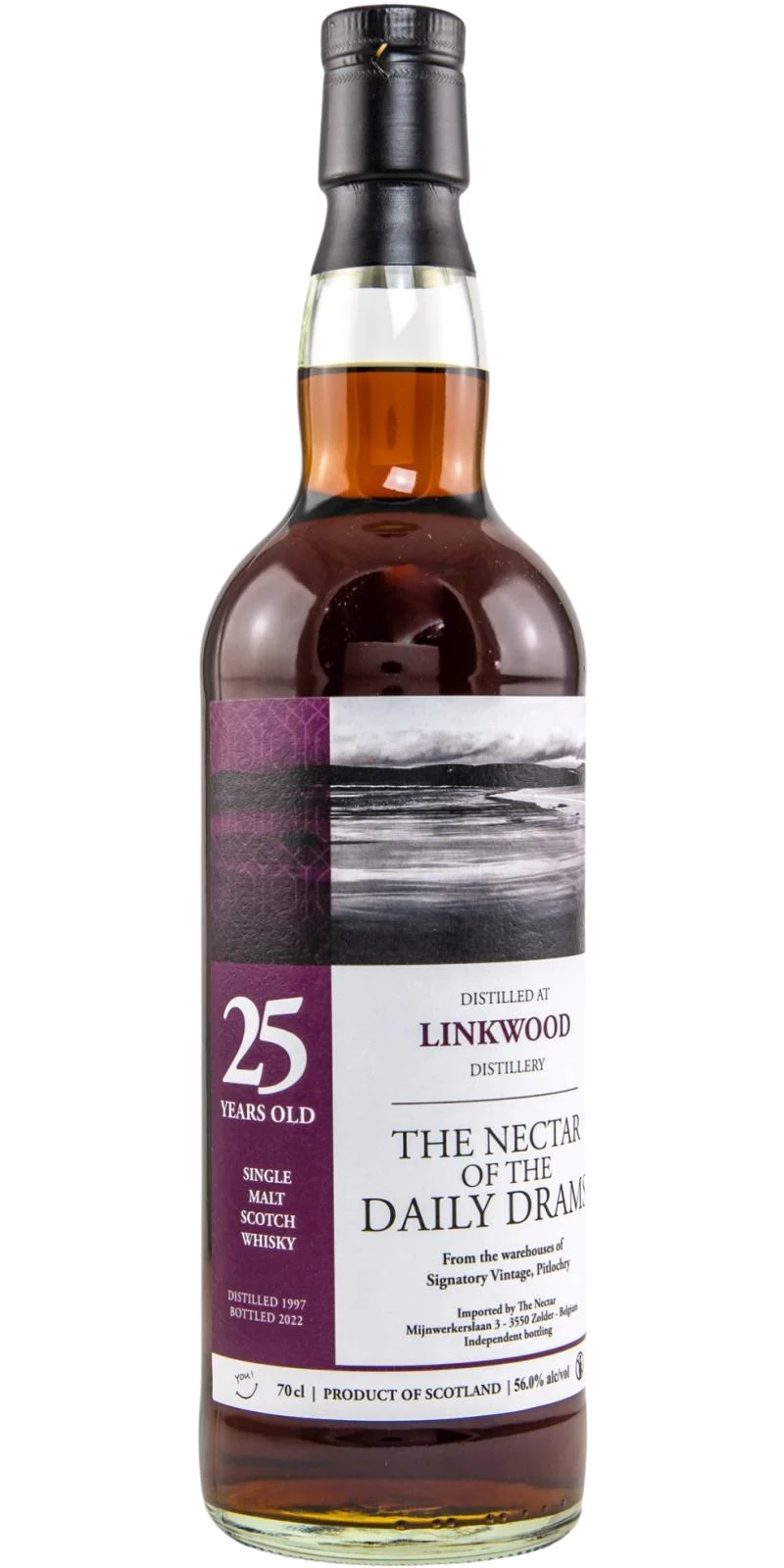 Linkwood 1997 (Daily Dram) The Nectar of the Daily Drams (25 Year Old) Single Malt Scotch Whisky | 700ML - Whiskey