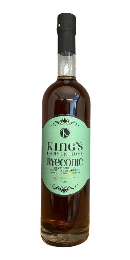 King's Familiy Distillery Ryeconic de 06 años (6 años) Whisky de centeno puro con dos barriles | 750ML