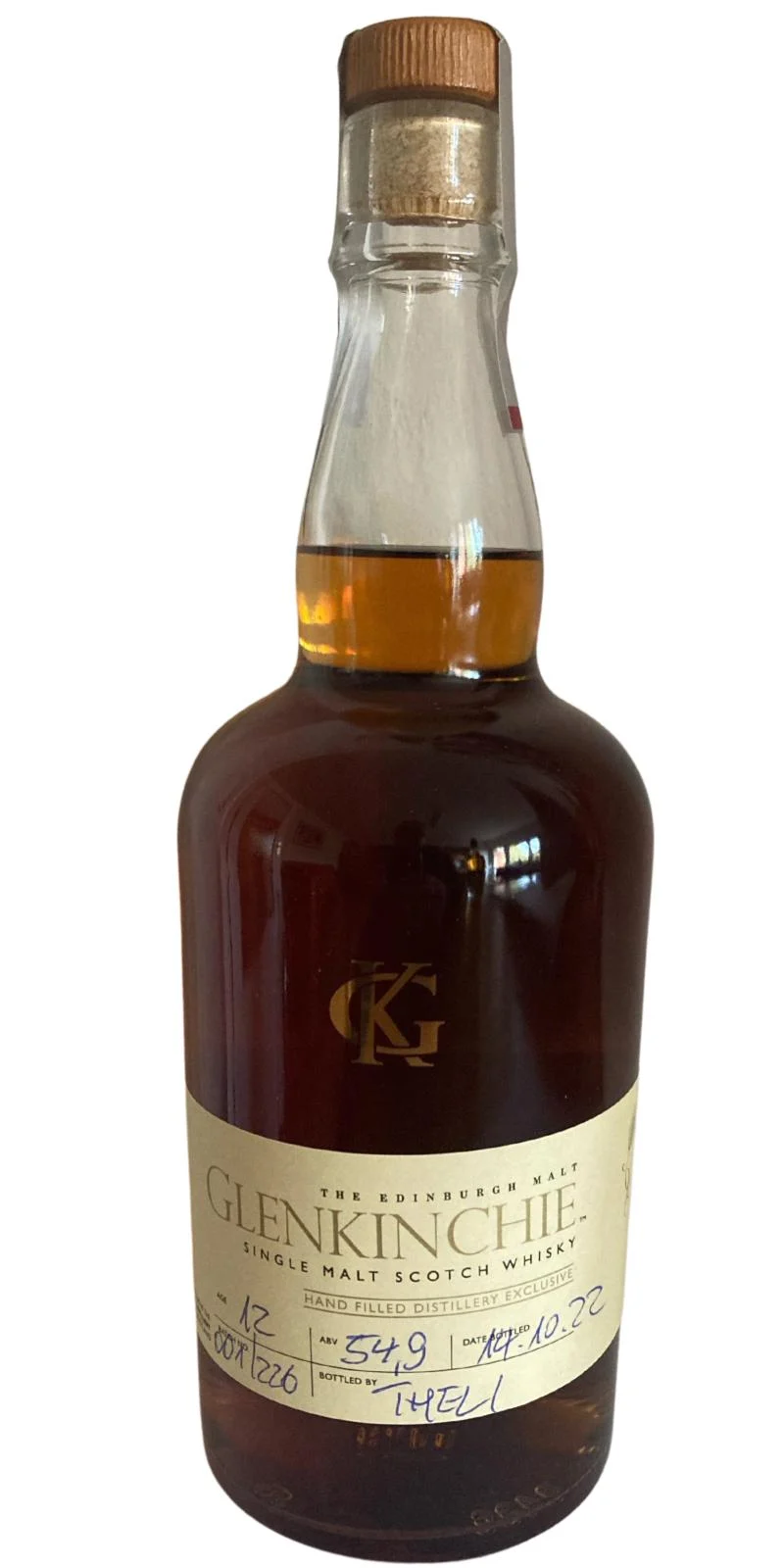 Glenkinchie 12-Year-Old Handbottled at Visitor Center (12 Year Old) Single Malt Scotch Whisky | 700ML
