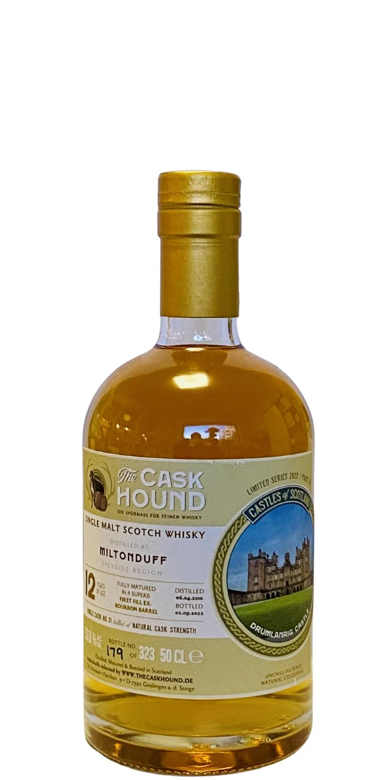 Miltonduff 2010 (The Caskhound) Limited Series 2022 / Part 9 (12 Year Old) Single Malt Scotch Whisky | 500ML - Whiskey