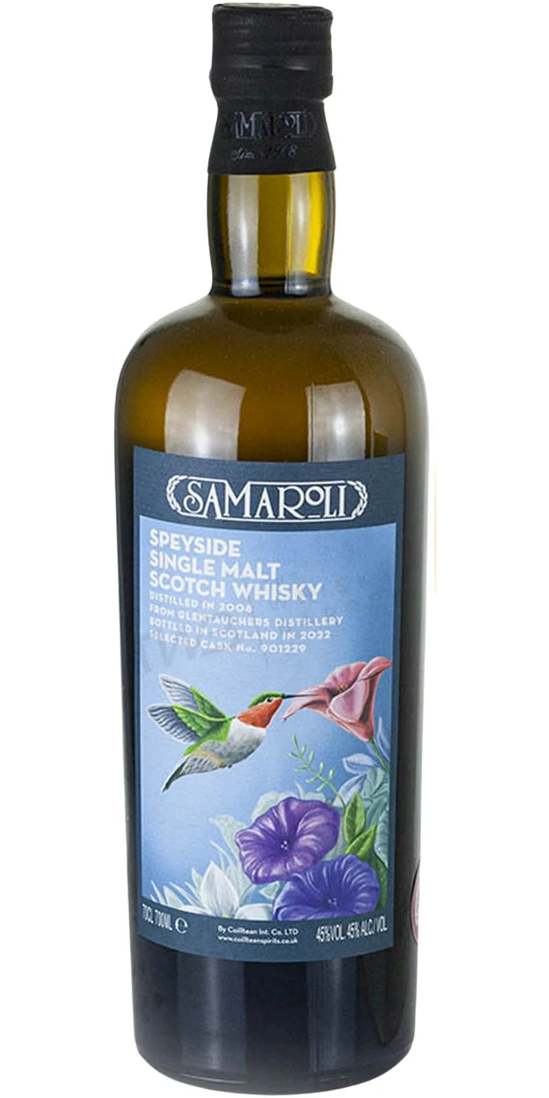 Glentauchers Samaroli Speyside Single Malt 2008 14 Year Old Whisky | 700ML - Whiskey