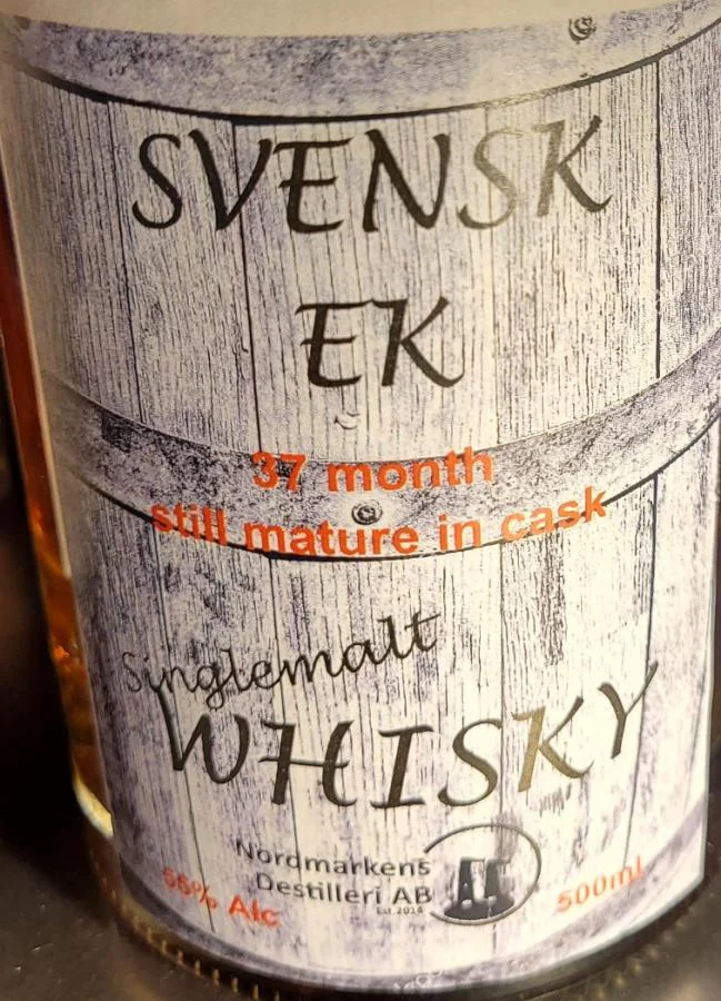 Nordmarkens Svensk Ek Festival Exclusive 2022 (3 años) Whisky de pura malta | 500ML