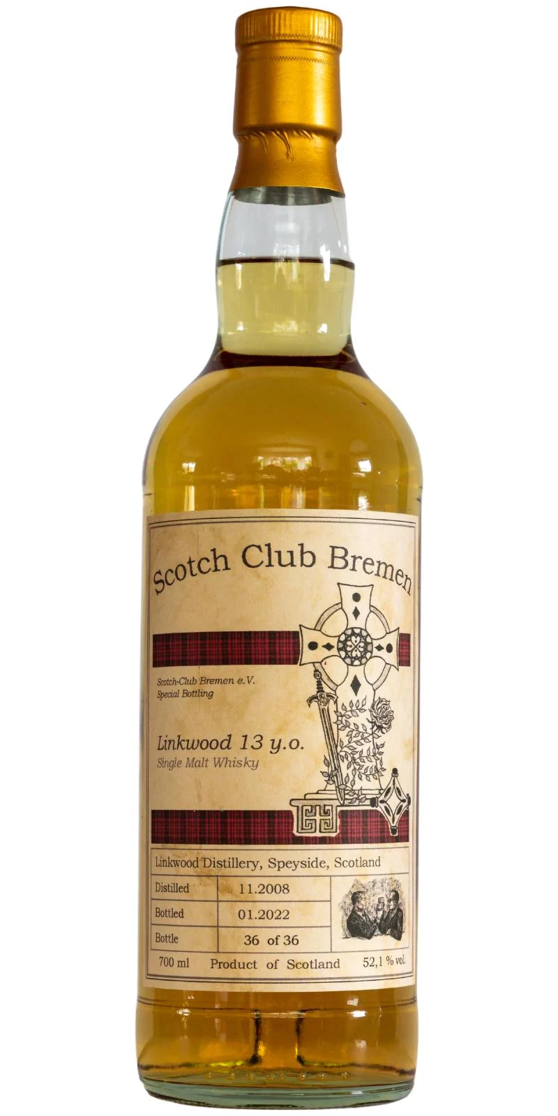 Linkwood 2008 UD Scotch-Club Bremen (13 Year Old) Single Malt Scotch Whisky | 700ML