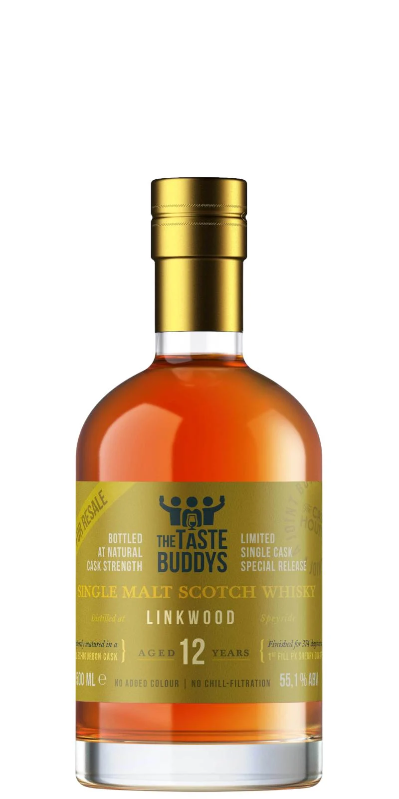 Linkwood 2010 (The Taste Buddys) Private Bottling (12 Year Old) Single Malt Scotch Whisky | 500ML - Whiskey