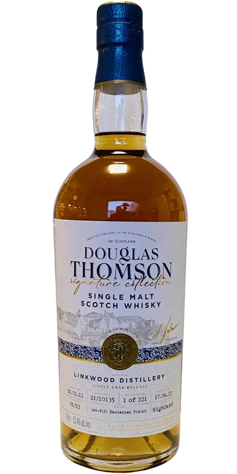 Linkwood 2011 (Douglas Thomson) Single Cask Release Single Malt Scotch Whisky | 700ML - Whiskey