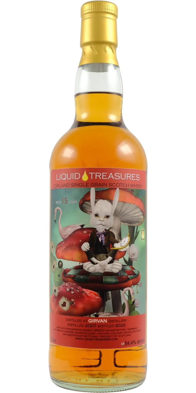 Girvan 2007 (Liquid Treasures) Autumn Edition 2022 (15 Year Old) Lowland Single Grain Scotch Whisky | 700ML - Whiskey