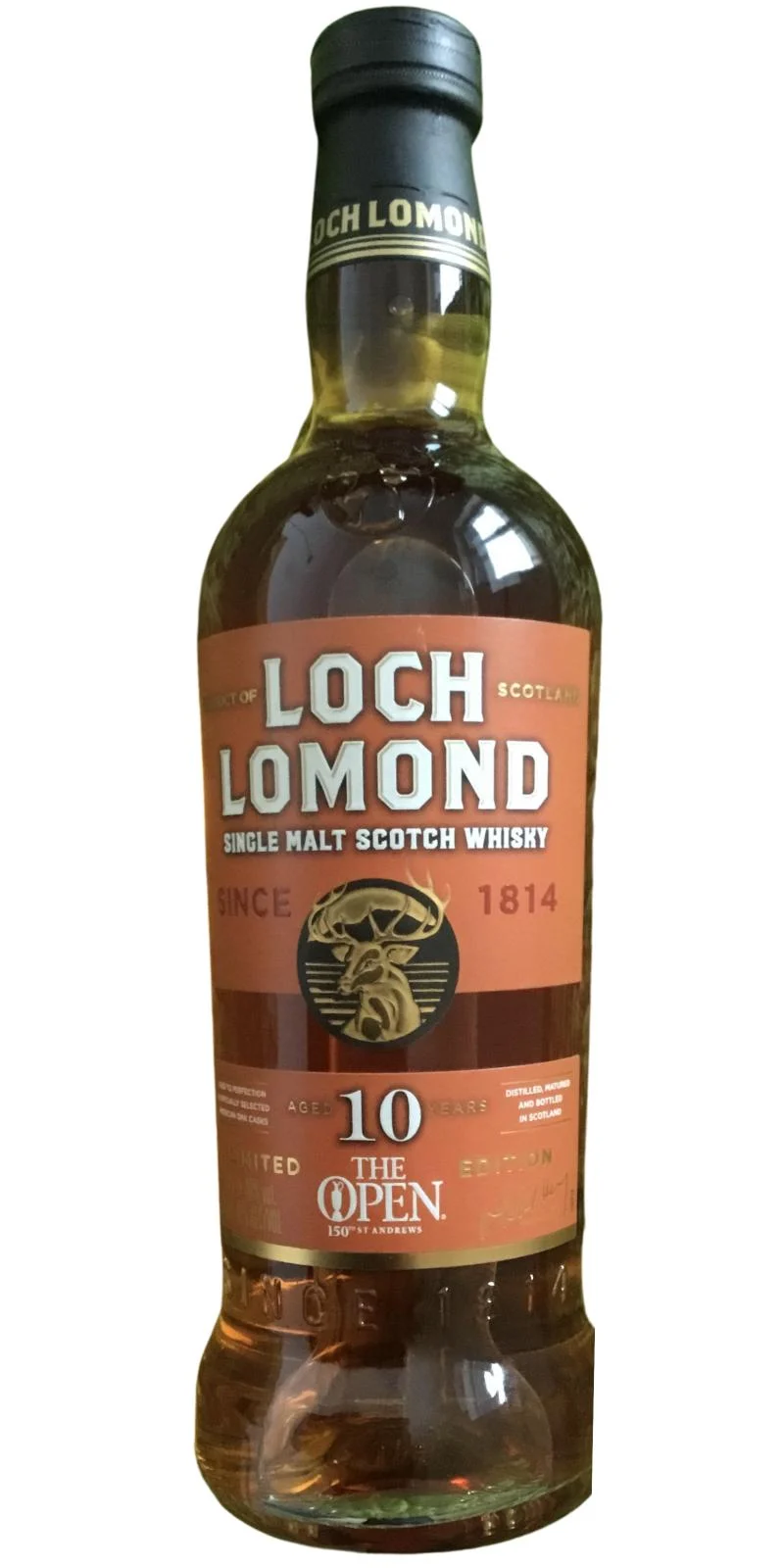 Loch Lomond The Open Official Spirit 10 Year Old 2019 Release Single Malt Scotch Whisky | 700ML - Whiskey