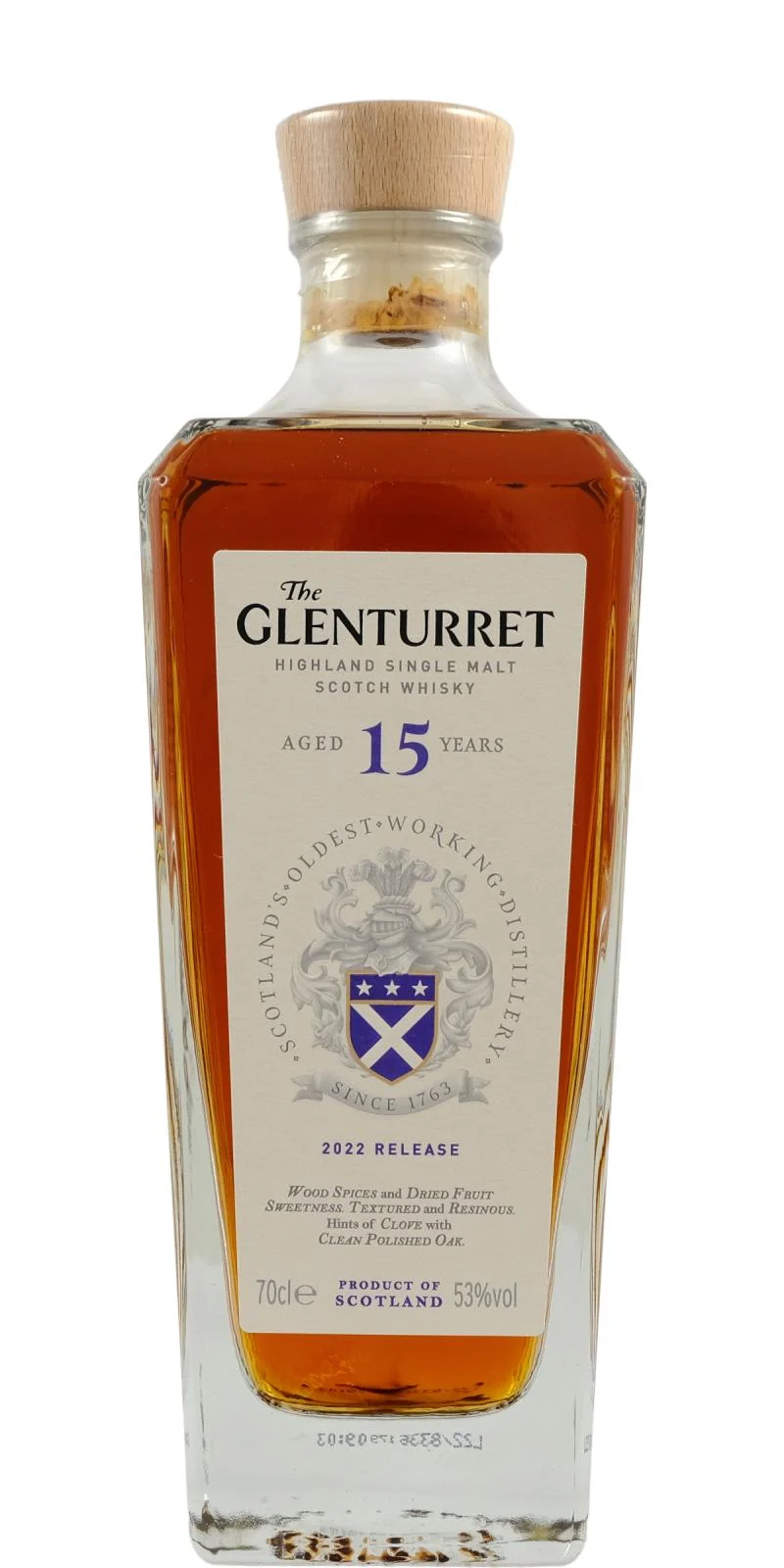 Glenturret 15 años, lanzamiento en 2022, whisky escocés de malta única | 700ML