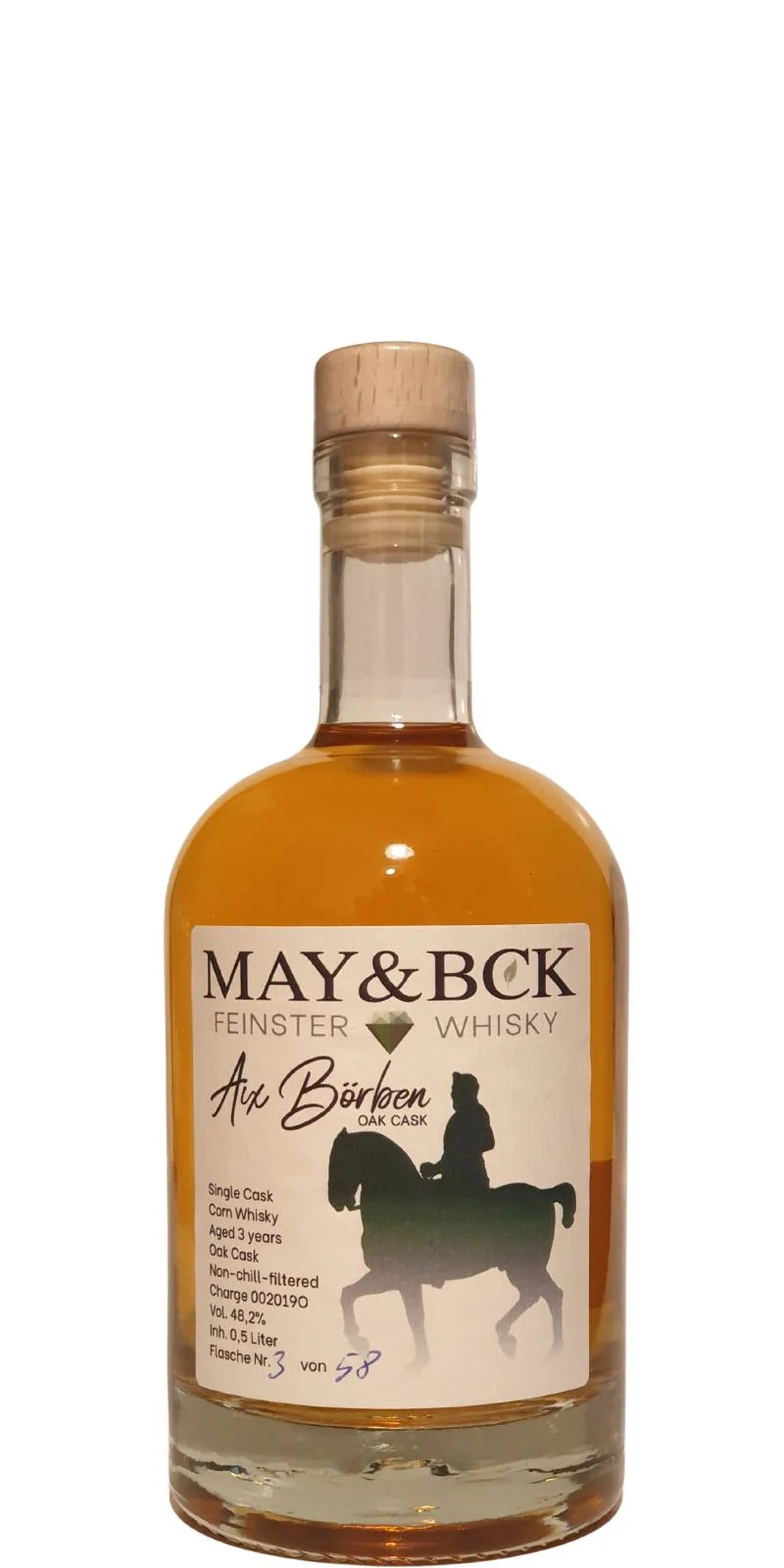 May & Bck 2019 Aix Börben Oak - Corn Whisky (3 Year Old) Single Malt Whisky | 500ML